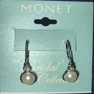 NWT MONET Pearl Earrings